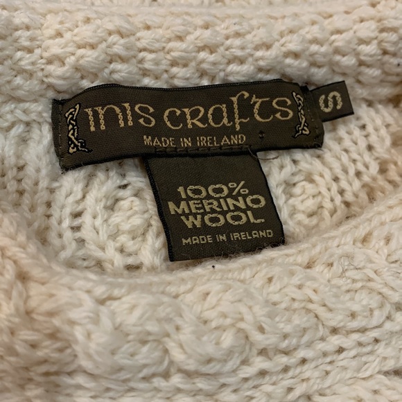 💕Inis Crafts Irish 100% Merino Wool Irish Sweater - Picture 4 of 7